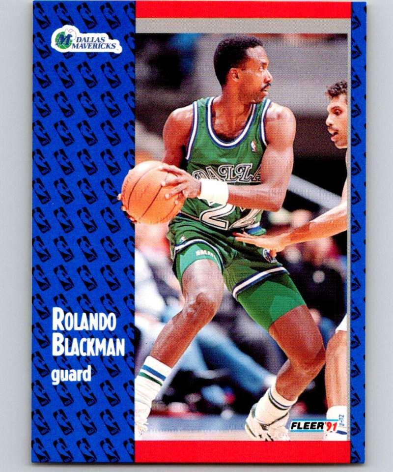 1991-92 Fleer #43 Rolando Blackman Mavericks NBA Basketball