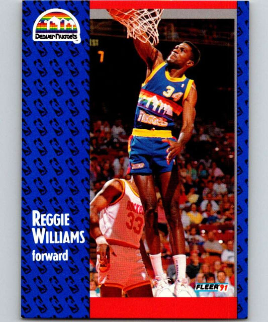 1991-92 Fleer #54 Reggie Williams Nuggets NBA Basketball