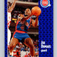 1991-92 Fleer #59 Joe Dumars Pistons NBA Basketball Image 1
