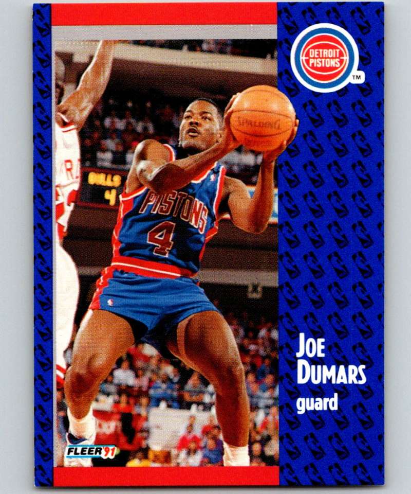 1991-92 Fleer #59 Joe Dumars Pistons NBA Basketball Image 1