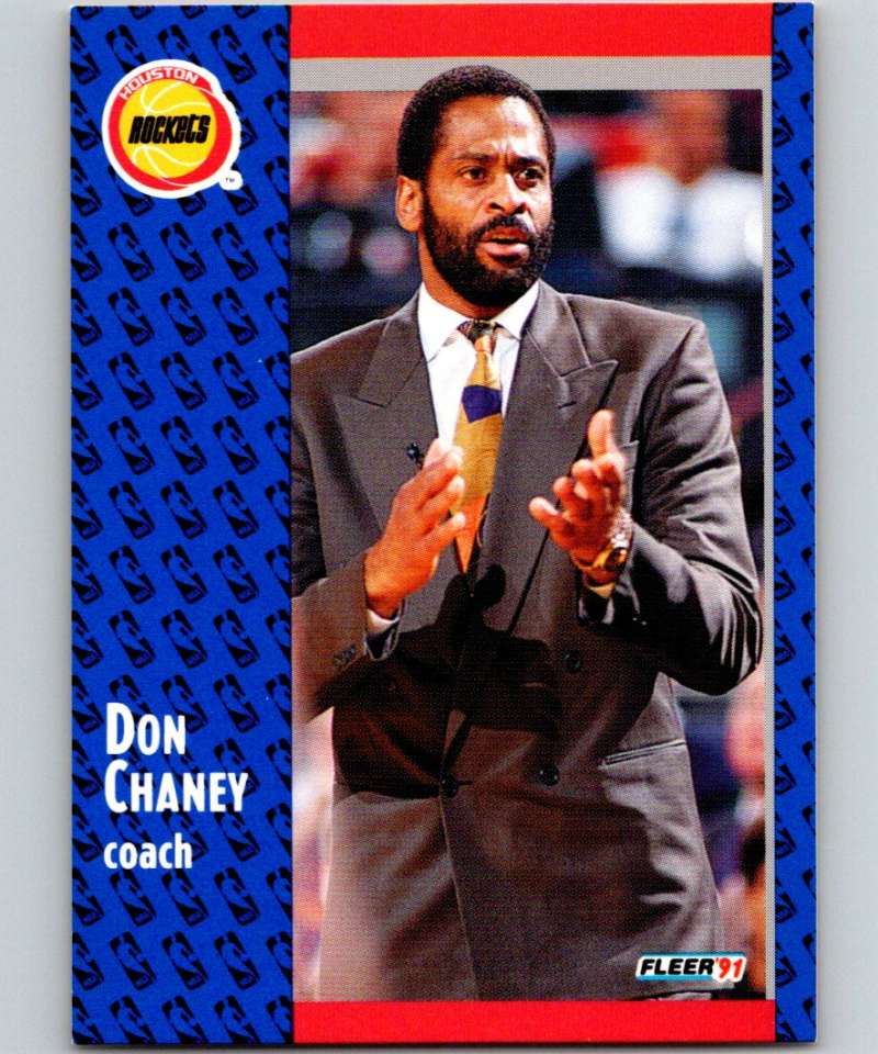 1991-92 Fleer #73 Don Chaney Rockets CO NBA Basketball Image 1
