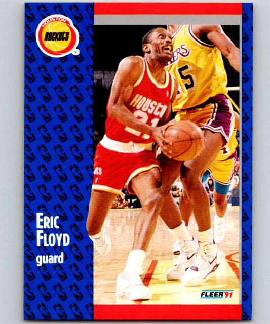 1991-92 Fleer #74 Sleepy Floyd Rockets NBA Basketball