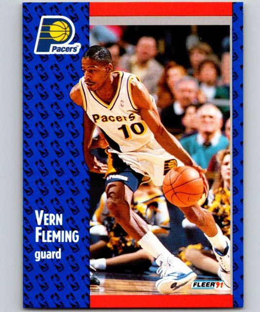 1991-92 Fleer #81 Vern Fleming Pacers NBA Basketball Image 1