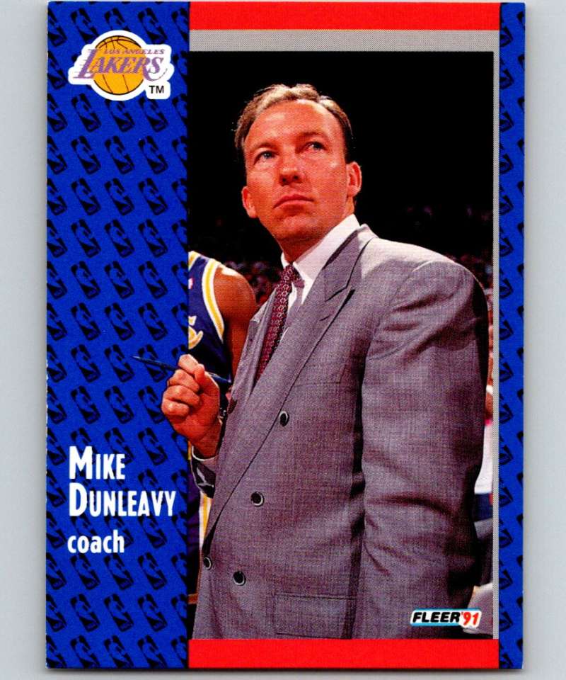 1991-92 Fleer #98 Mike Dunleavy Sr. Lakers CO NBA Basketball