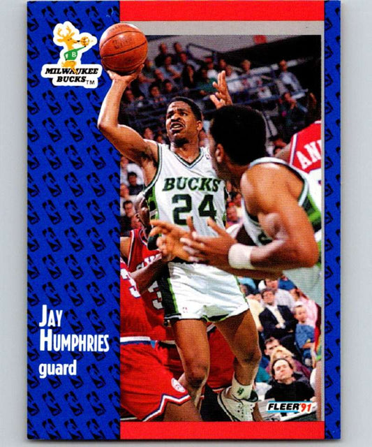 1991-92 Fleer #116 Jay Humphries Bucks NBA Basketball