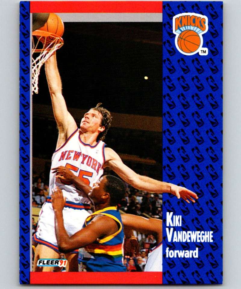 1991-92 Fleer #141 Kiki Vandeweghe Knicks NBA Basketball Image 1