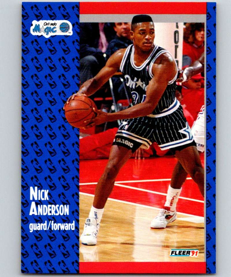 1991-92 Fleer #143 Nick Anderson Magic NBA Basketball