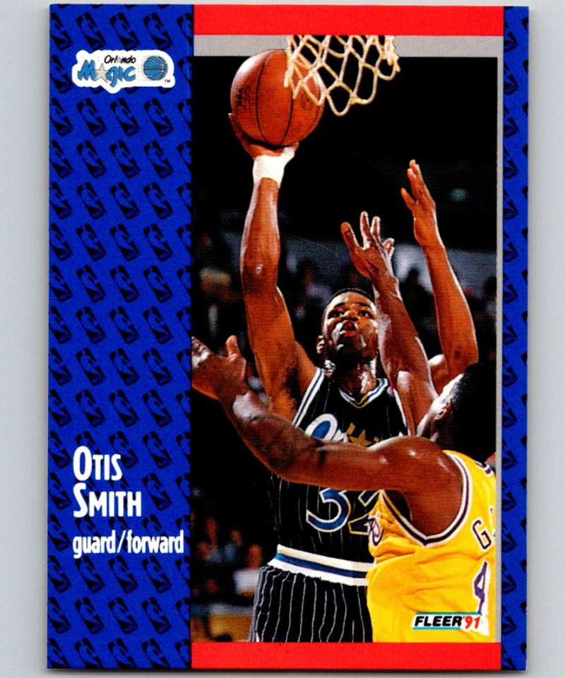 1991-92 Fleer #149 Otis Smith Magic NBA Basketball Image 1