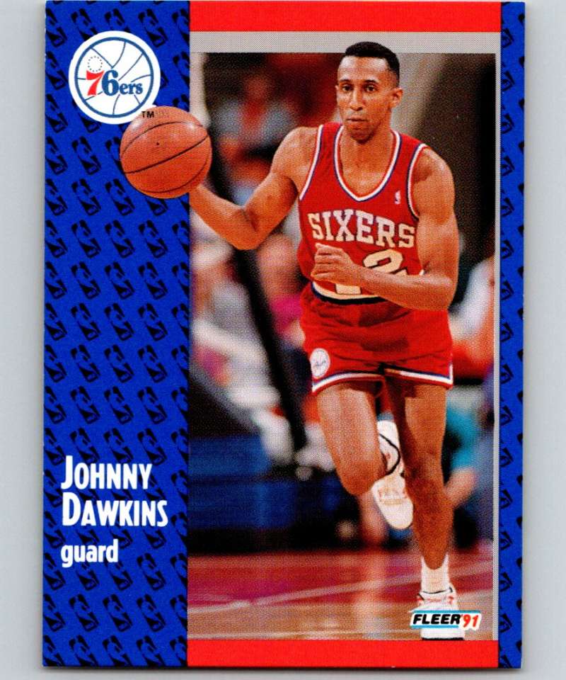 1991-92 Fleer #152 Johnny Dawkins 76ers NBA Basketball