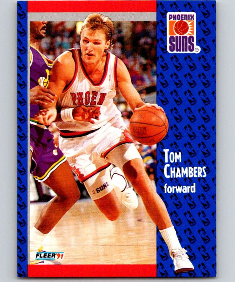 1991-92 Fleer #158 Tom Chambers Suns NBA Basketball Image 1