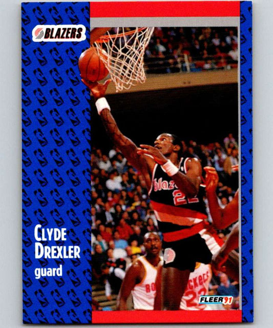 1991-92 Fleer #168 Clyde Drexler Blazers NBA Basketball