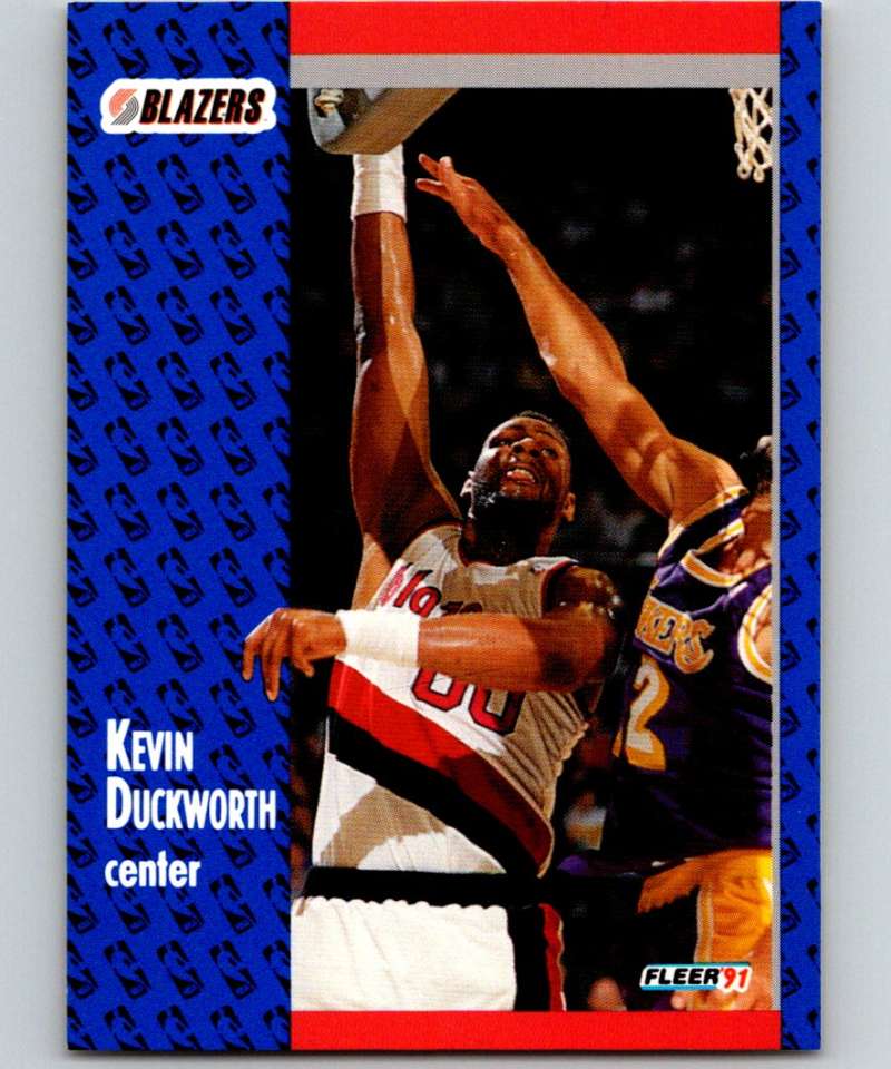 1991-92 Fleer #169 Kevin Duckworth Blazers NBA Basketball