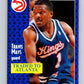 1991-92 Fleer #177 Travis Mays Sac Kings NBA Basketball Image 1