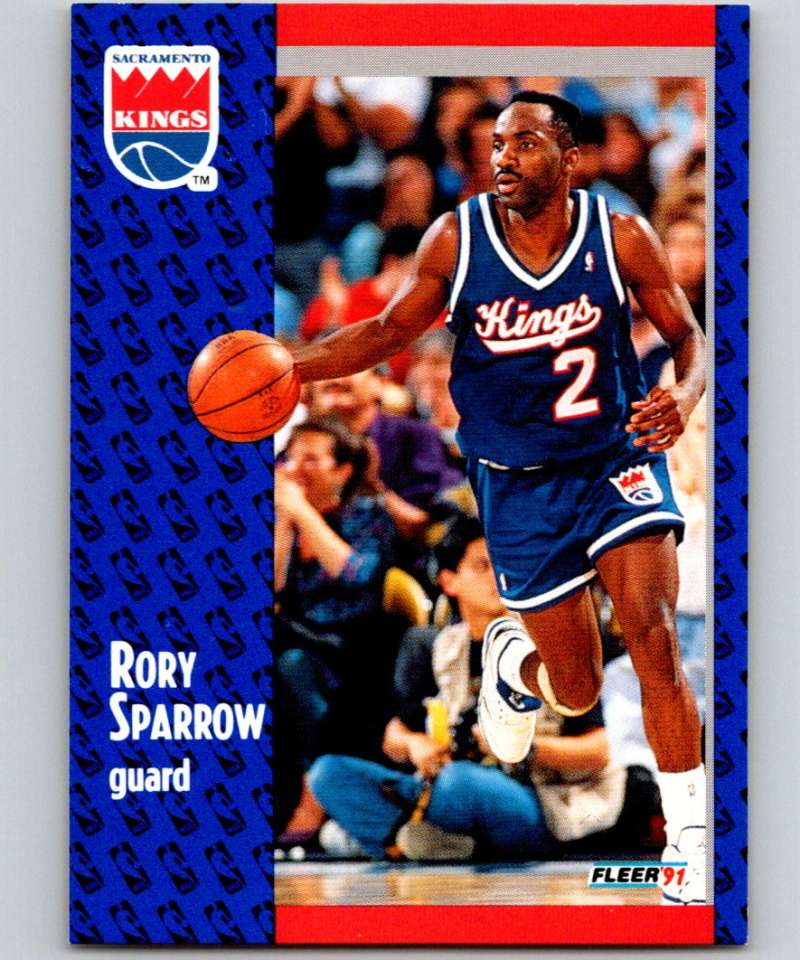 1991-92 Fleer #180 Rory Sparrow Sac Kings NBA Basketball