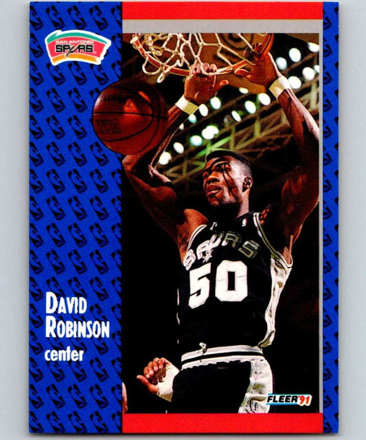 1991-92 Fleer #187 David Robinson Spurs NBA Basketball