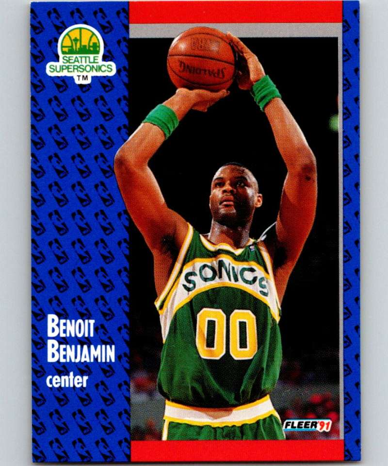 1991-92 Fleer #189 Benoit Benjamin NBA Basketball Image 1