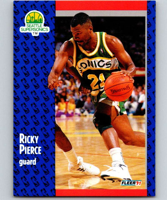 1991-92 Fleer #195 Ricky Pierce NBA Basketball Image 1