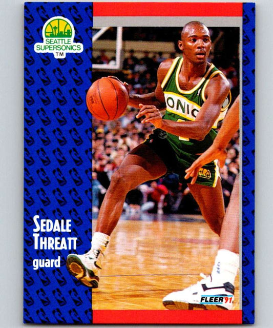 1991-92 Fleer #196 Sedale Threatt NBA Basketball