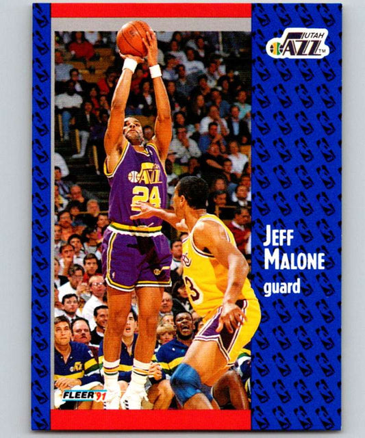 1991-92 Fleer #200 Jeff Malone Jazz NBA Basketball