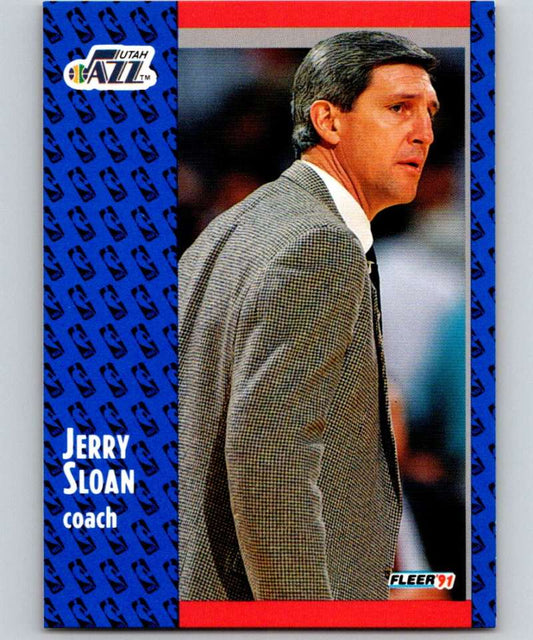 1991-92 Fleer #202 Jerry Sloan Jazz CO NBA Basketball