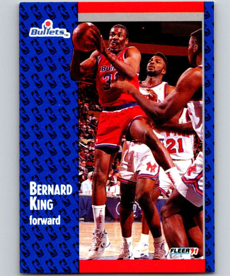 1991-92 Fleer #208 Bernard King Bullets NBA Basketball