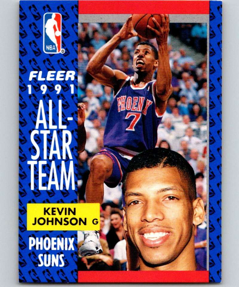 1991-92 Fleer #210 Kevin Johnson Suns AS NBA Basketball Image 1
