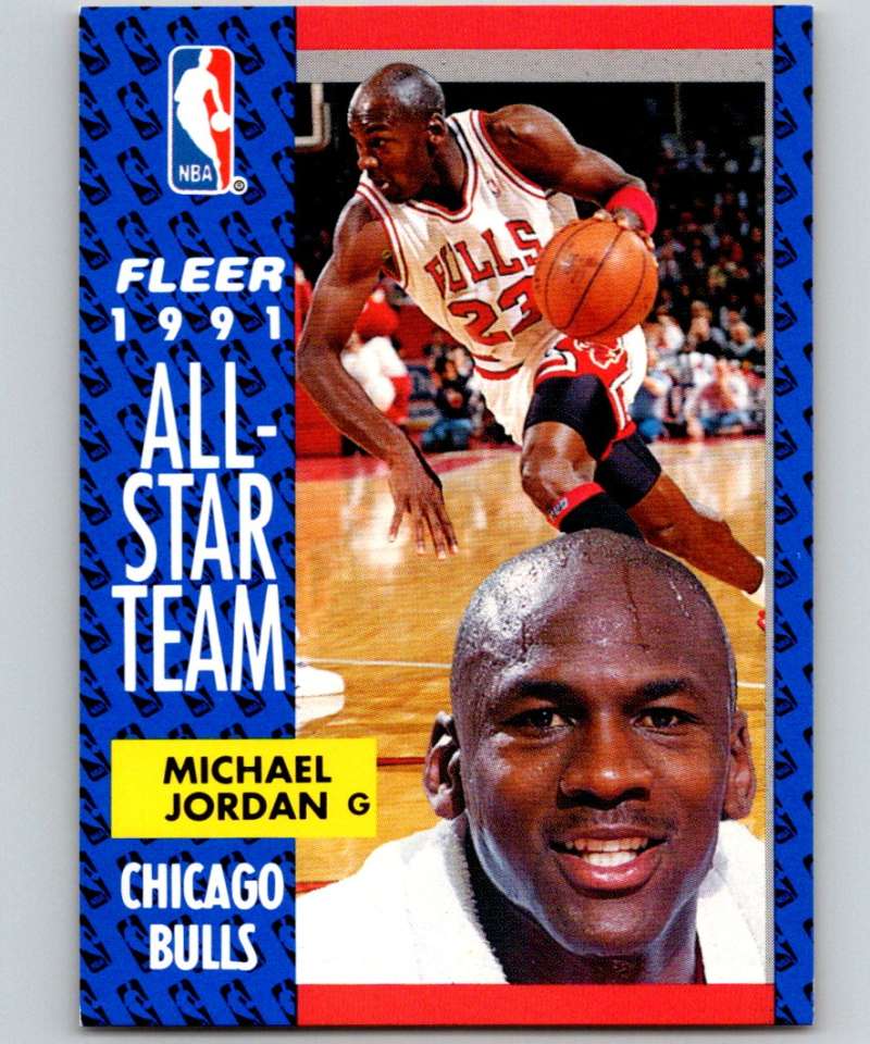 1991-92 Fleer #211 Michael Jordan Bulls AS NBA Basketball