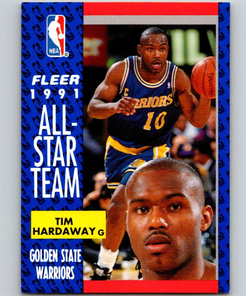 1991-92 Fleer #216 Tim Hardaway Warriors AS NBA Basketball