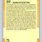 1991-92 Fleer #217 John Stockton Jazz AS NBA Basketball