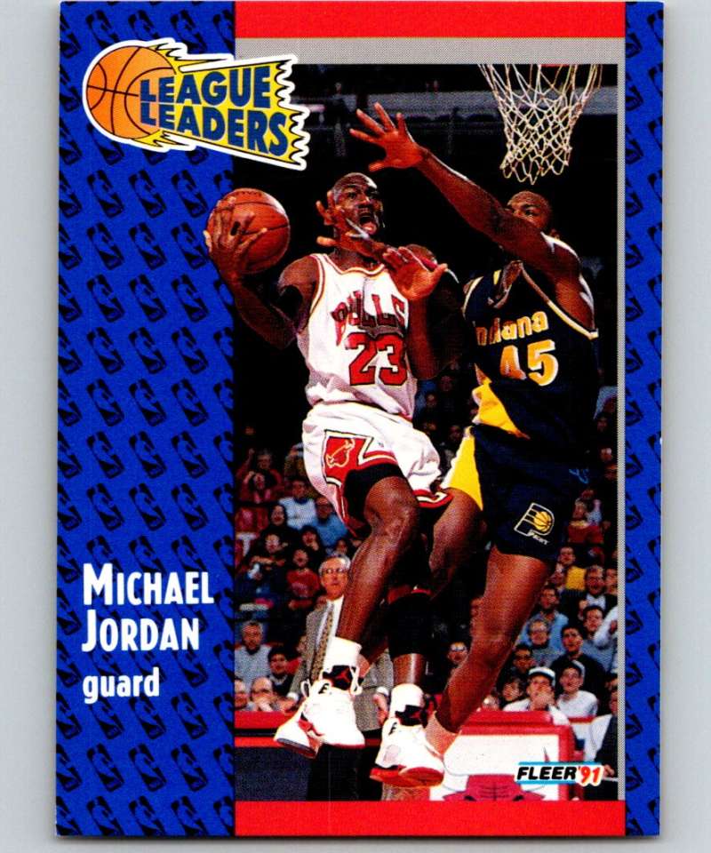 1991-92 Fleer #220 Michael Jordan Bulls LL NBA Basketball