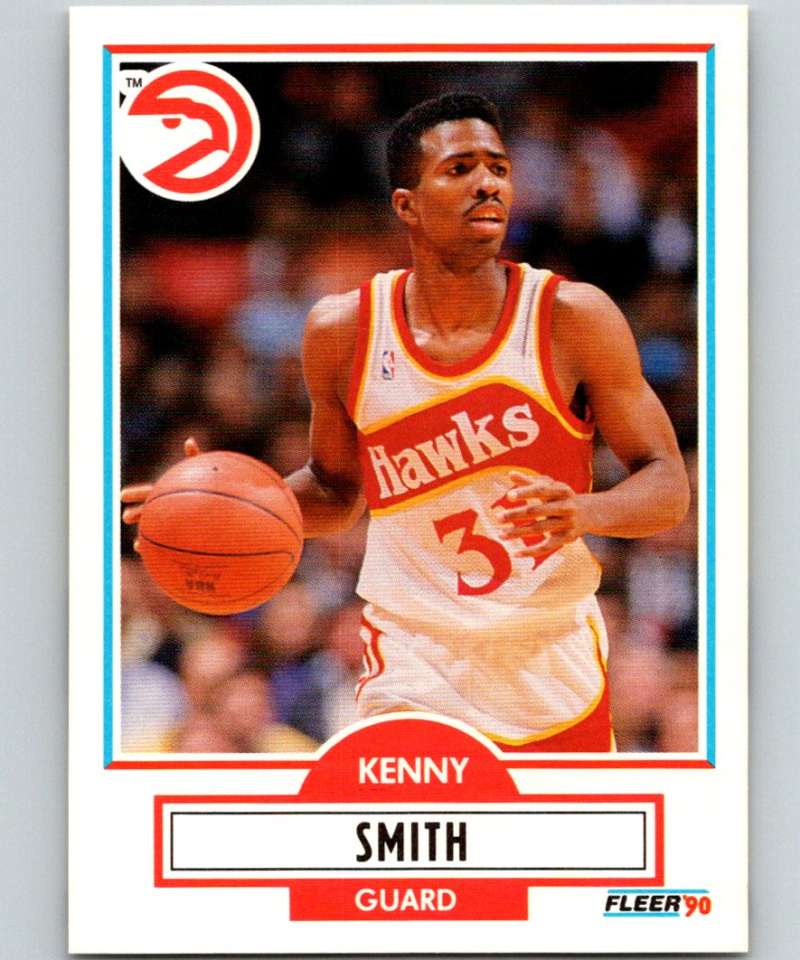 1990-91 Fleer #4 Kenny Smith Hawks NBA Basketball