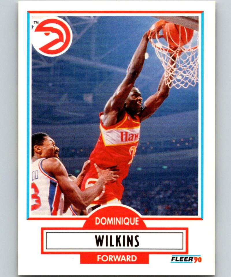 1990-91 Fleer #6 Dominique Wilkins Hawks NBA Basketball