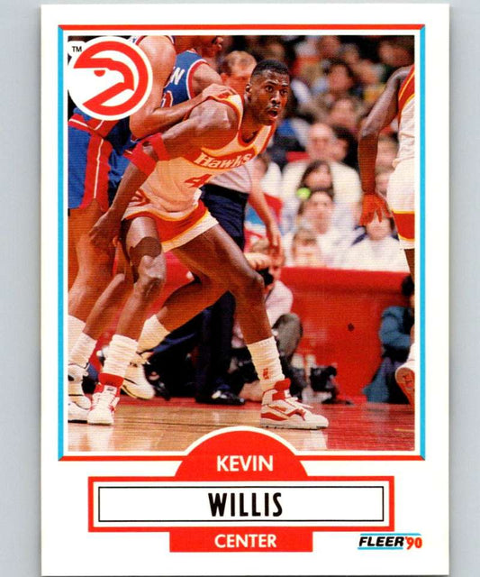 1990-91 Fleer #7 Kevin Willis Hawks NBA Basketball Image 1