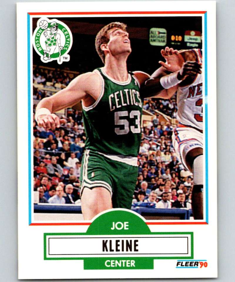 1990-91 Fleer #10 Joe Kleine Celtics NBA Basketball Image 1