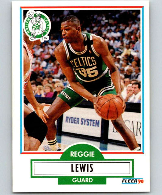 1990-91 Fleer #11 Reggie Lewis Celtics NBA Basketball