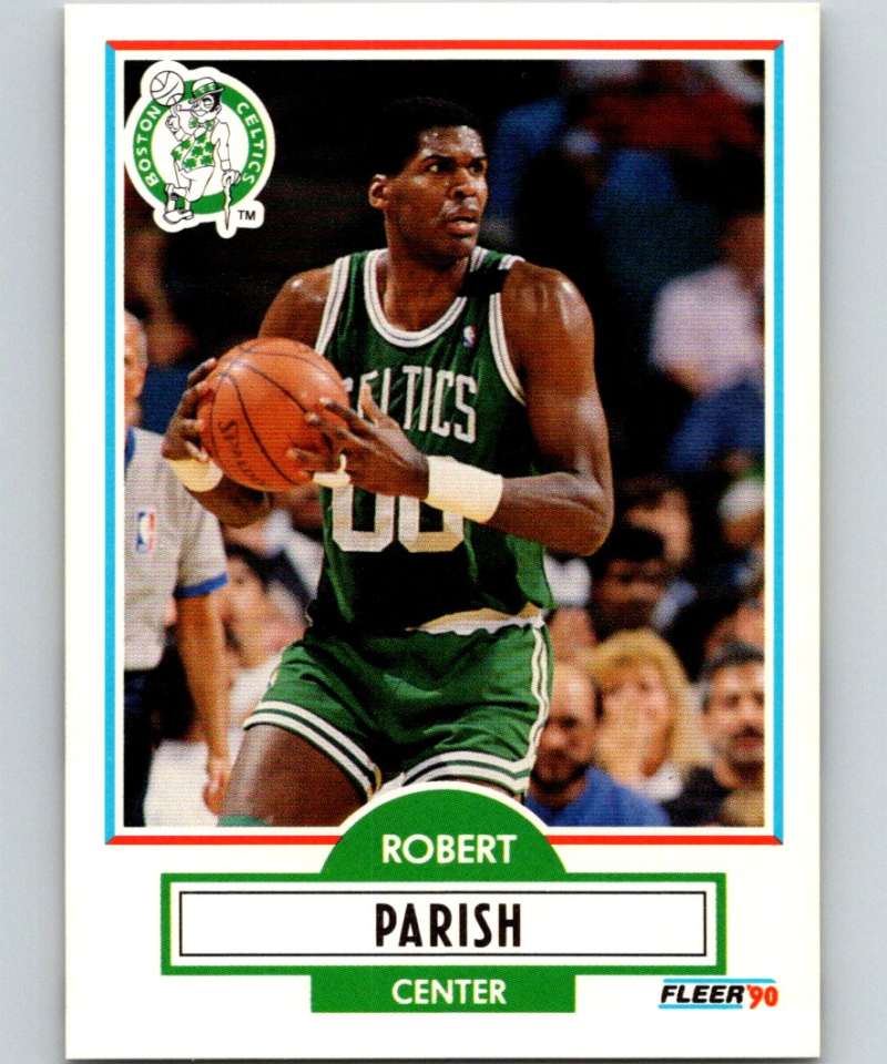 1990-91 Fleer #13 Robert Parish Celtics NBA Basketball Image 1