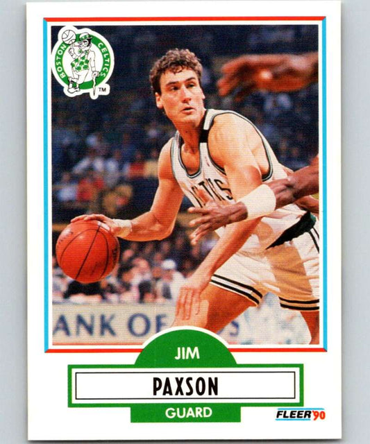 1990-91 Fleer #14 Jim Paxson Celtics NBA Basketball Image 1