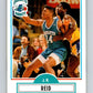 1990-91 Fleer #20 J.R. Reid RC Rookie Hornets NBA Basketball Image 1