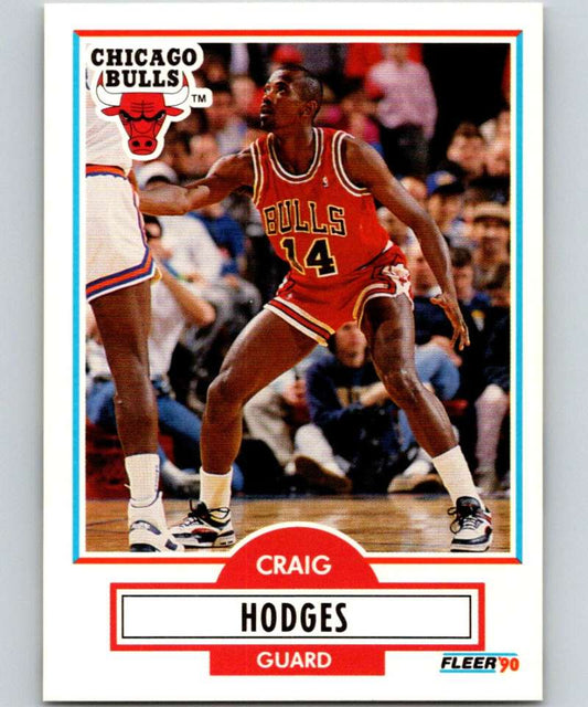 1990-91 Fleer #25 Craig Hodges Bulls NBA Basketball Image 1