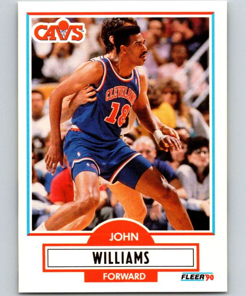 1990-91 Fleer #37 Hot Rod Williams Cavaliers NBA Basketball Image 1