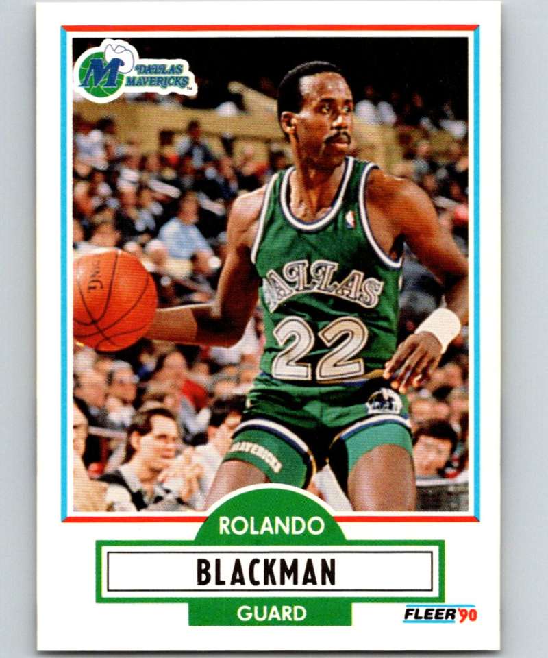 1990-91 Fleer #38 Rolando Blackman Mavericks NBA Basketball Image 1