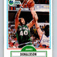 1990-91 Fleer #41 James Donaldson Mavericks UER NBA Basketball Image 1