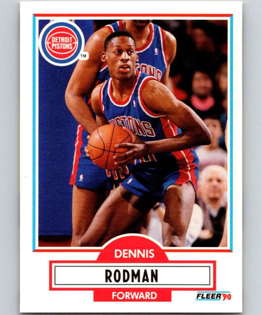 1990-91 Fleer #59 Dennis Rodman Pistons NBA Basketball