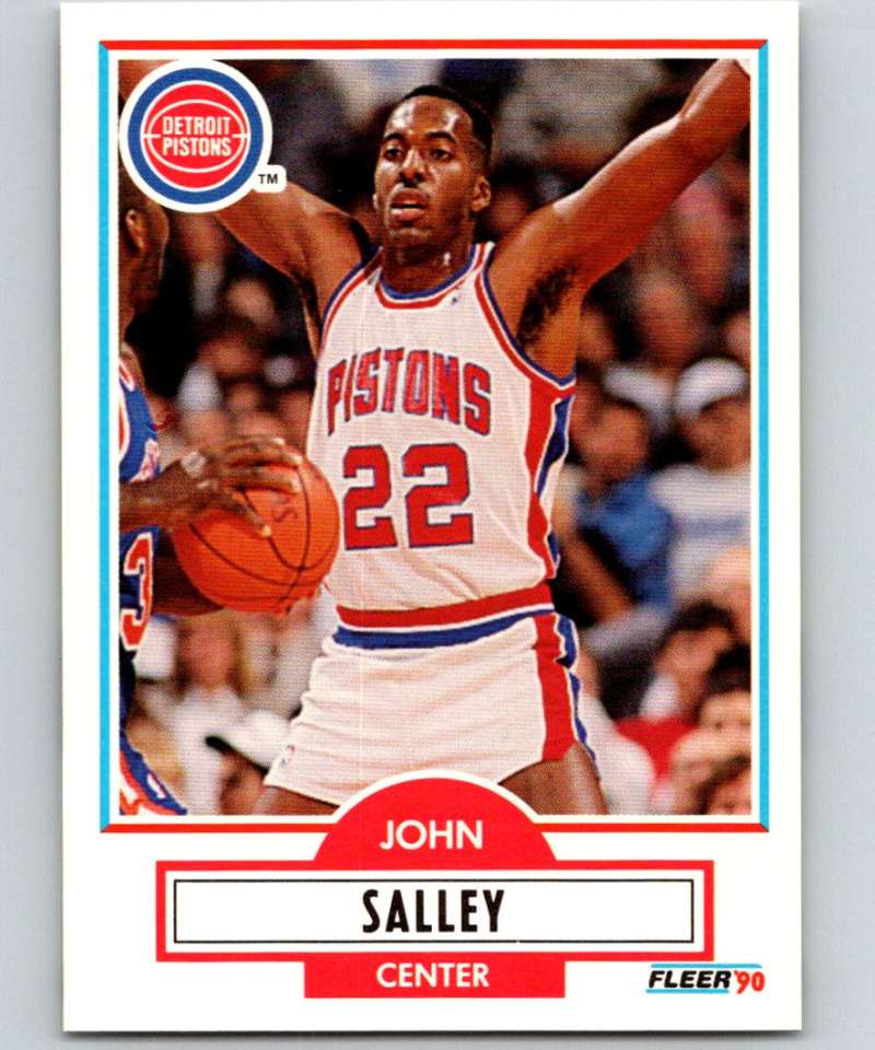 1990-91 Fleer #60 John Salley Pistons NBA Basketball