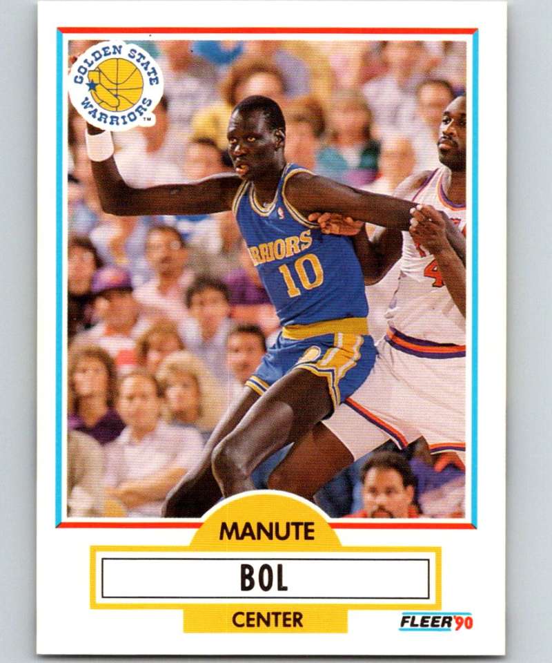 1990-91 Fleer #62 Manute Bol Warriors NBA Basketball