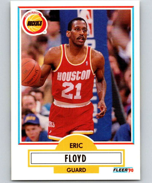 1990-91 Fleer #70 Sleepy Floyd Rockets NBA Basketball Image 1