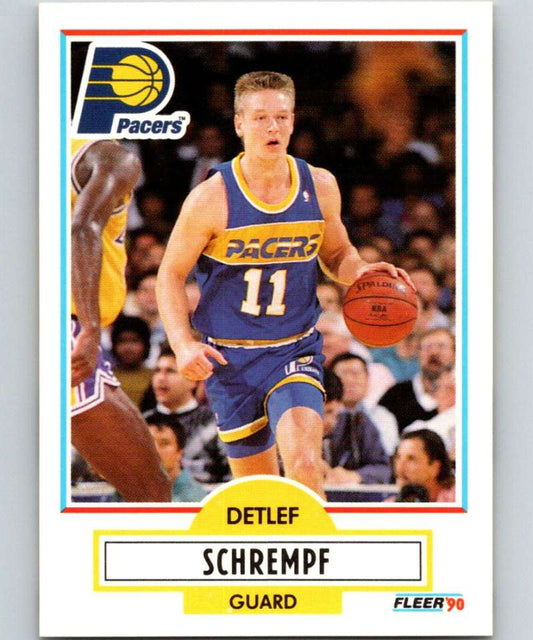 1990-91 Fleer #81 Detlef Schrempf Pacers NBA Basketball Image 1