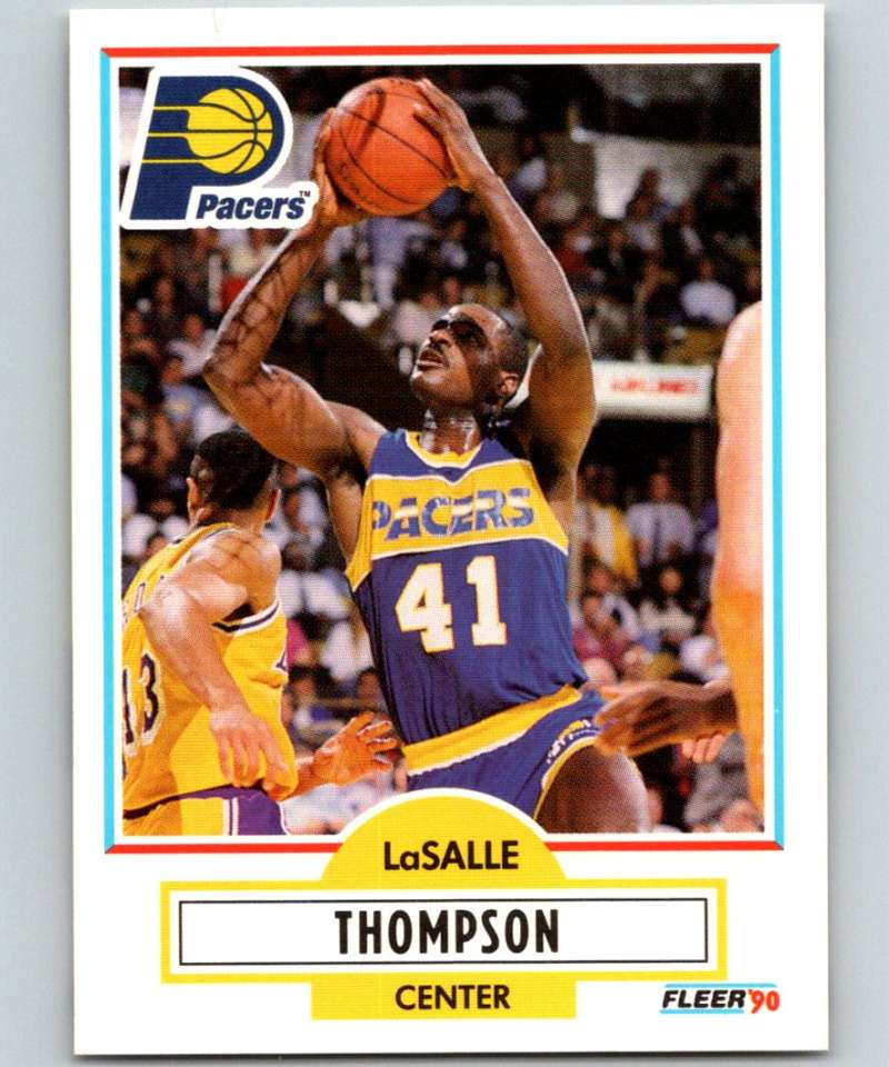 1990-91 Fleer #83 LaSalle Thompson Pacers NBA Basketball Image 1