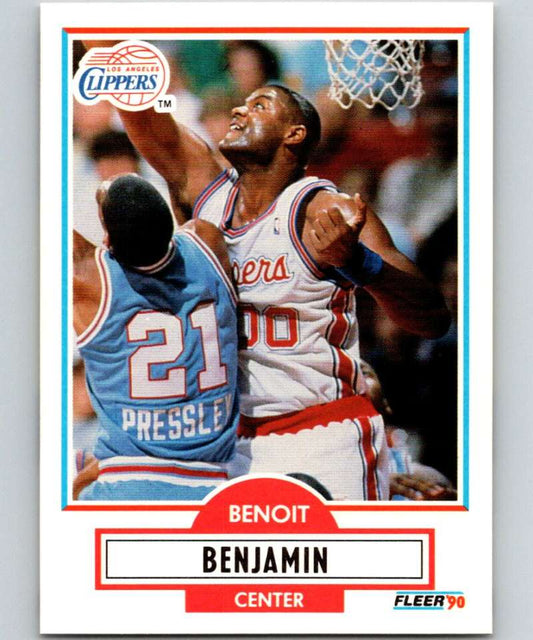 1990-91 Fleer #84 Benoit Benjamin Clippers NBA Basketball Image 1