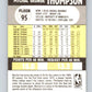 1990-91 Fleer #95 Mychal Thompson Lakers UER NBA Basketball Image 2